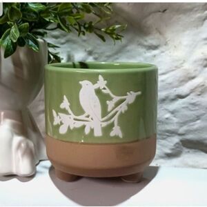 FOOTED SAGE GREEN PLANT POT!!! BEAUTIFUL!!!